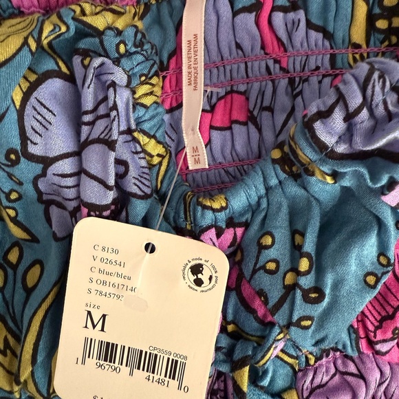 Free People Rolling Hills Jumpsuit Bluebell Combo OB1617140 NWT Size M - Picture 8 of 13